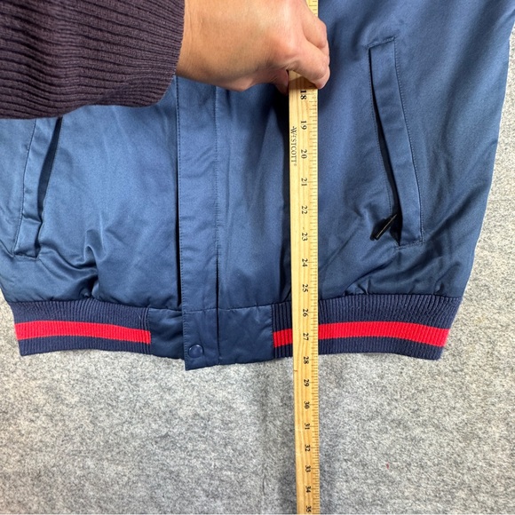 Nike NFL New England Patriots Reversible Bomber Jacket Blue Gray Size M - Picture 11 of 15